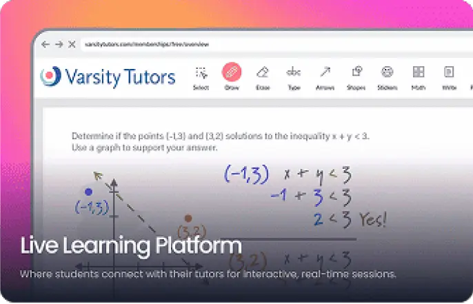 Varsity Tutors interactive tools
